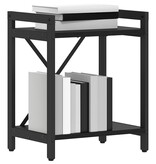 VidaXL Boekenkast Zwart eiken 40 x 30 x 48.5 cm Bewerkt hout