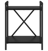 VidaXL Boekenkast Zwart eiken 40 x 30 x 48.5 cm Bewerkt hout