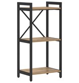 VidaXL Boekenkast artisanaal eikenkleurig 40 x 30 x 83 cm Bewerkt hout