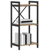 VidaXL Boekenkast artisanaal eikenkleurig 40 x 30 x 83 cm Bewerkt hout