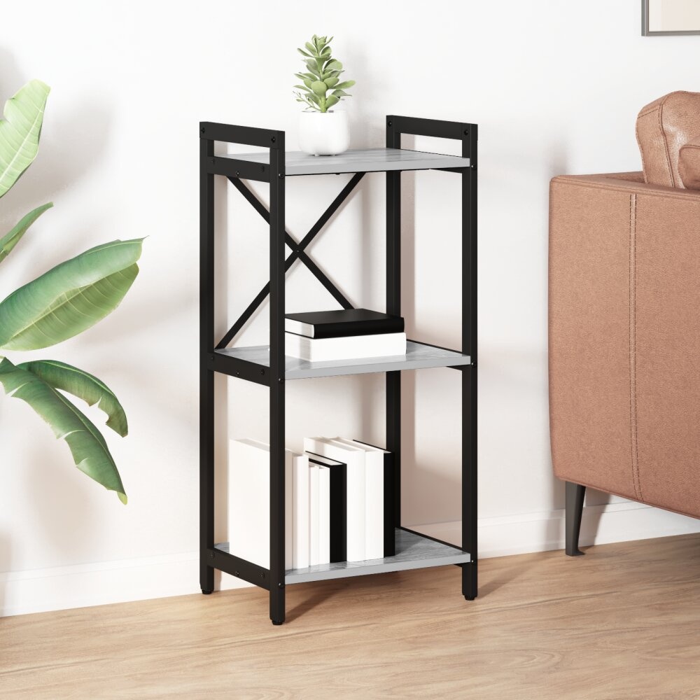 VidaXL Boekenkast Grijs sonoma 40 x 30 x 83 cm Bewerkt hout