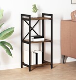 VidaXL Boekenkast Gerookt eiken 40 x 30 x 83 cm Bewerkt hout