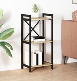 VidaXL Boekenkast Sonoma eiken 40 x 30 x 83 cm Bewerkt hout