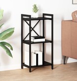 VidaXL Boekenkast Zwart eiken 40 x 30 x 83 cm Bewerkt hout