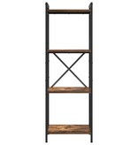 VidaXL Boekenkast Gerookt eiken 40 x 30 x 118 cm Hout