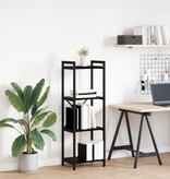 VidaXL Boekenkast Zwart eiken 40 x 30 x 118 cm Bewerkt hout