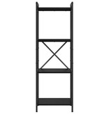 VidaXL Boekenkast Zwart eiken 40 x 30 x 118 cm Bewerkt hout