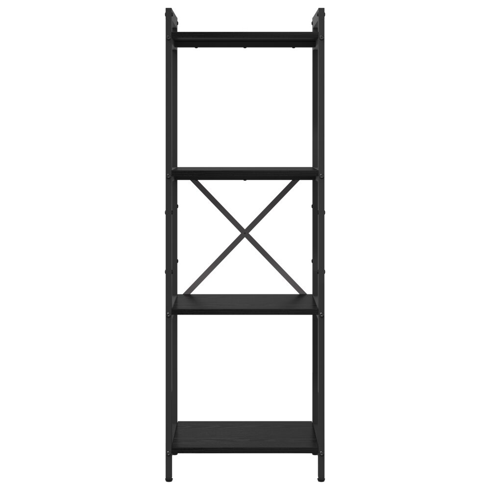 VidaXL Boekenkast Zwart eiken 40 x 30 x 118 cm Bewerkt hout