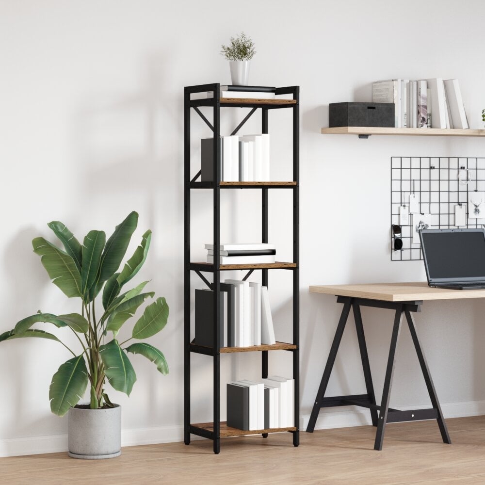 VidaXL Boekenkast Oud hout 40 x 30 x 153 cm Bewerkt hout