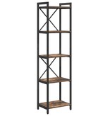 VidaXL Boekenkast Gerookt eiken 40 x 30 x 153 cm Bewerkt hout