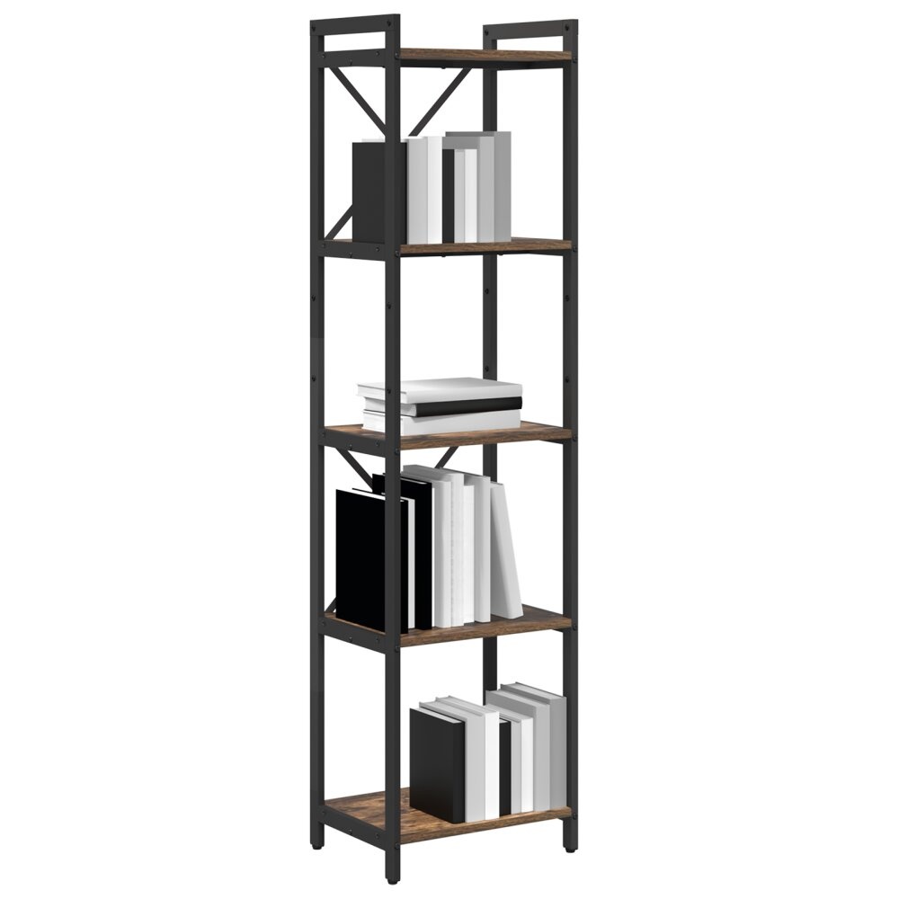 VidaXL Boekenkast Gerookt eiken 40 x 30 x 153 cm Bewerkt hout
