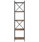 VidaXL Boekenkast Gerookt eiken 40 x 30 x 153 cm Bewerkt hout