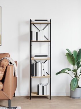 VidaXL Boekenkast Sonoma eiken 40 x 30 x 153 cm Bewerkt hout