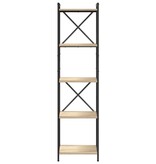 VidaXL Boekenkast Sonoma eiken 40 x 30 x 153 cm Bewerkt hout