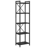 VidaXL Boekenkast Zwart eiken 40 x 30 x 153 cm Bewerkt hout