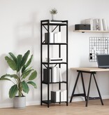 VidaXL Boekenkast Zwart eiken 40 x 30 x 153 cm Bewerkt hout