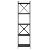 VidaXL Boekenkast Zwart eiken 40 x 30 x 153 cm Bewerkt hout