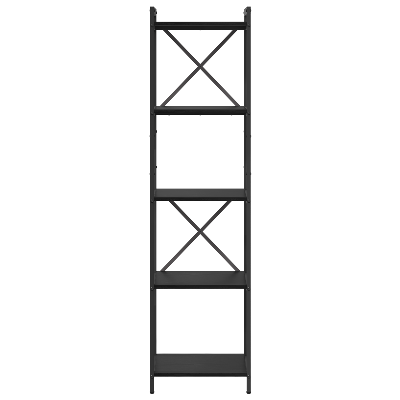 VidaXL Boekenkast Zwart eiken 40 x 30 x 153 cm Bewerkt hout