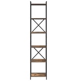 VidaXL Boekenkast Gerookt eiken 40 x 30 x 188 cm Bewerkt hout
