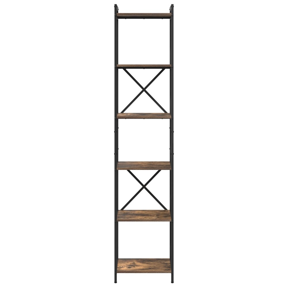 VidaXL Boekenkast Gerookt eiken 40 x 30 x 188 cm Bewerkt hout