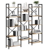 VidaXL Boekenkast artisanaal eikenkleurig 156 x 25 x 167.5 cm