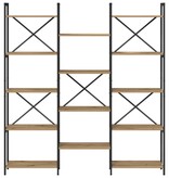 VidaXL Boekenkast artisanaal eikenkleurig 156 x 25 x 167.5 cm