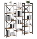 VidaXL Boekenkast Oud hout 156 x 25 x 167.5 cm Bewerkt hout