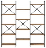 VidaXL Boekenkast Oud hout 156 x 25 x 167.5 cm Bewerkt hout