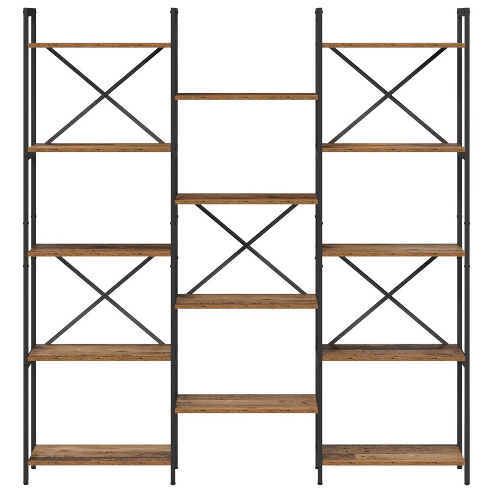 VidaXL Boekenkast Oud hout 156 x 25 x 167.5 cm Bewerkt hout