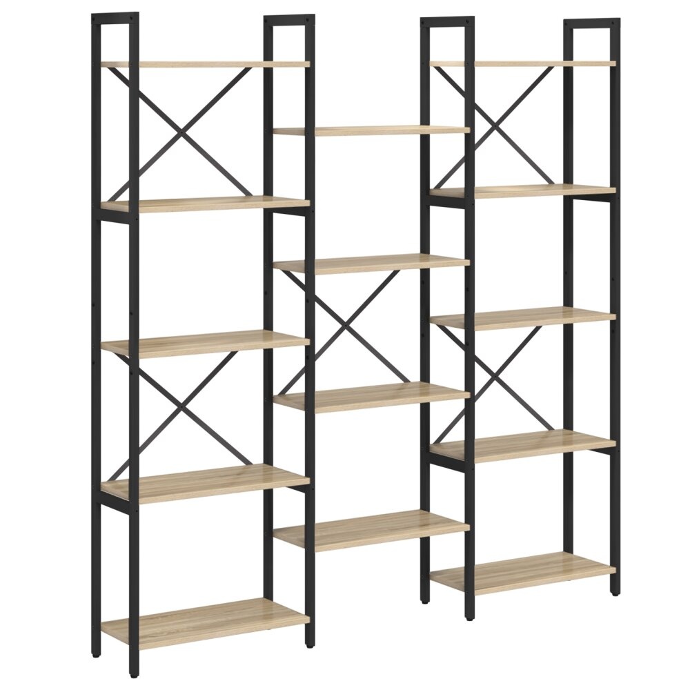 VidaXL Boekenkast Sonoma eiken 156 x 25 x 167.5 cm Bewerkt hout