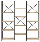 VidaXL Boekenkast Sonoma eiken 156 x 25 x 167.5 cm Bewerkt hout