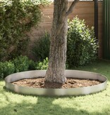 VidaXL Tuin Grasperkafwerking Zilver 450 x 25 cm Roestvrij staal