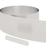 VidaXL Tuin Grasperkafwerking Zilver 450 x 25 cm Roestvrij staal