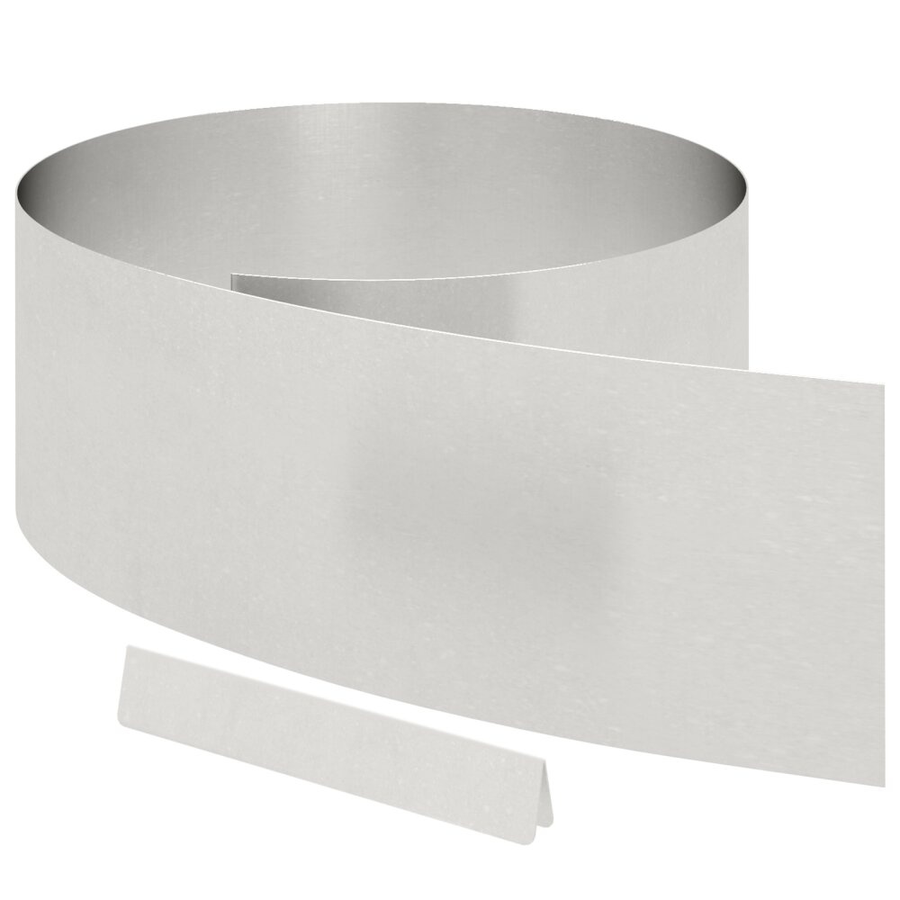 VidaXL Tuin Grasperkafwerking Zilver 450 x 25 cm Roestvrij staal