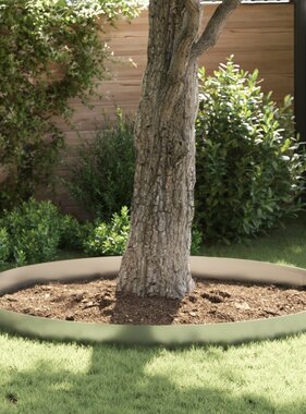 VidaXL Tuin Grasperkafwerking 4 pcs Zilver 450 x 20 cm