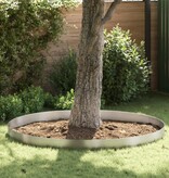 VidaXL Tuin Grasperkafwerking Zilver 450 x 20 cm Roestvrij staal