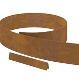 VidaXL Tuin Grasperkafwerking Roestig 450 x 15 cm Cortenstaal