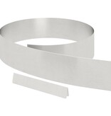 VidaXL Tuin Grasperkafwerking Zilver 450 x 15 cm Roestvrij staal