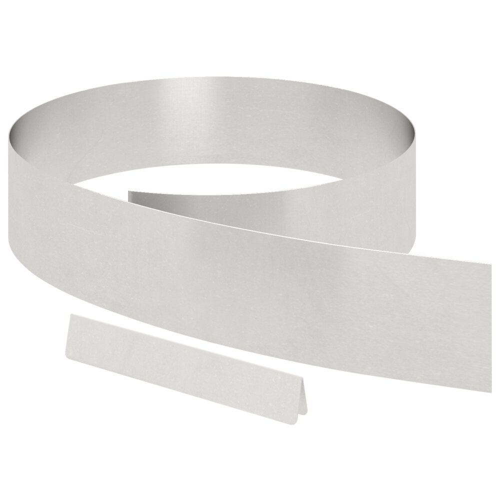 VidaXL Tuin Grasperkafwerking Zilver 450 x 15 cm Roestvrij staal