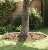 VidaXL Tuin Grasperkafwerking Zilver 450 x 10 cm Roestvrij staal