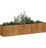 VidaXL Plantenbak roestig 200x40x40 cm weervast staal