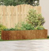VidaXL Plantenbak roestig 200x40x40 cm weervast staal