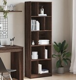 VidaXL Boekenkast 57x28,5x174 cm bewerkt hout bruin eikenkleurig