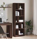 VidaXL Boekenkast 57x28,5x174 cm bewerkt hout bruin eikenkleurig
