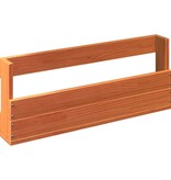 VidaXL Schoenenrekken 2 st 59x8,5x23,5 cm massief grenenhout wasbruin