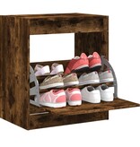 VidaXL Schoenenkast 60x42x69 cm bewerkt hout gerookt eikenkleurig