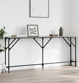 VidaXL Wandtafel 180x23x75 cm bewerkt hout grijs sonoma eikenkleurig