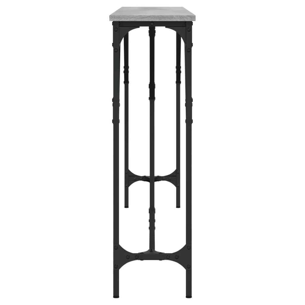 VidaXL Wandtafel 180x23x75 cm bewerkt hout grijs sonoma eikenkleurig