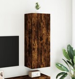 VidaXL Tv-wandmeubel 40,5x30x102 cm bewerkt hout gerookt eikenkleurig