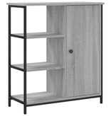 VidaXL Dressoir 70x30x80 cm bewerkt hout grijs sonoma